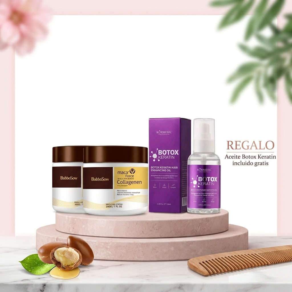 Kit Bótox Capilar: Queratina & Colágeno