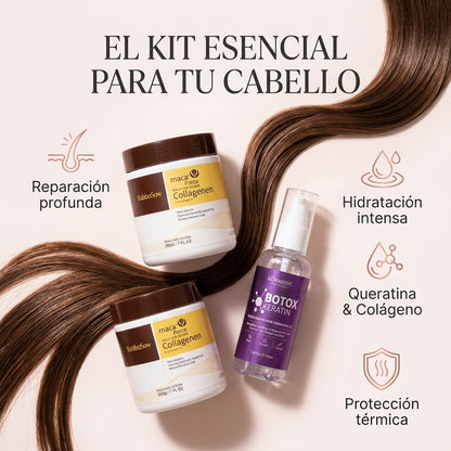 Kit Bótox Capilar: Queratina & Colágeno